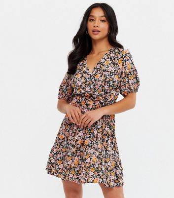 Petite wrap clearance dresses with sleeves