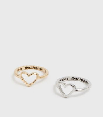 Anime BFF Best Friend Forever Ring Cute Cartoon Friendship Can Open  Adjustable Rings For Friend Gifts Jewelry Accessories - AliExpress