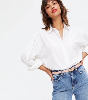 Pale pink skinny belt Clearance