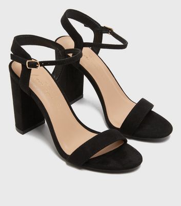 New look black heeled shoes best sale