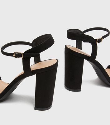 Black suede outlet block heel shoes