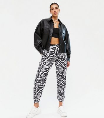 zebra print sweatpants