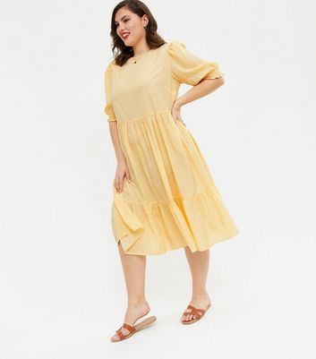yellow smock dress