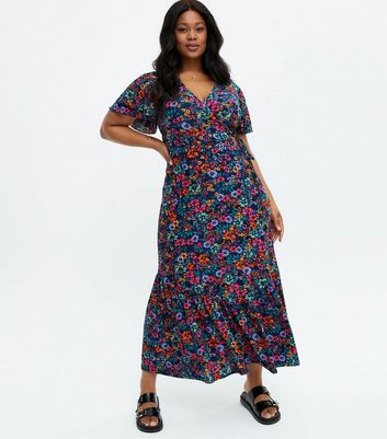 new look blue vanilla maxi dress