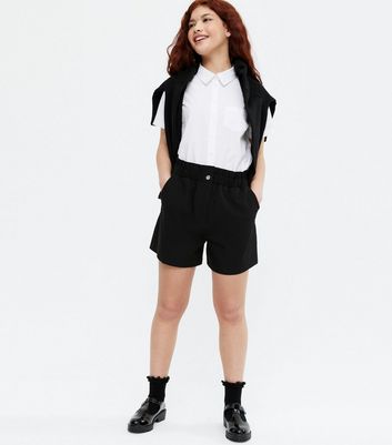 girls black bermuda shorts
