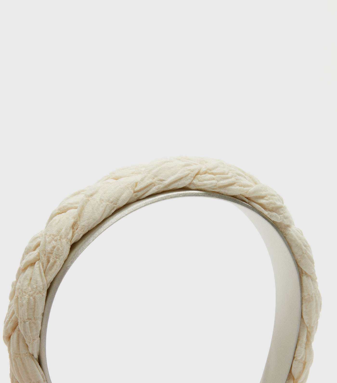 Cream Plaited Headband Image 2