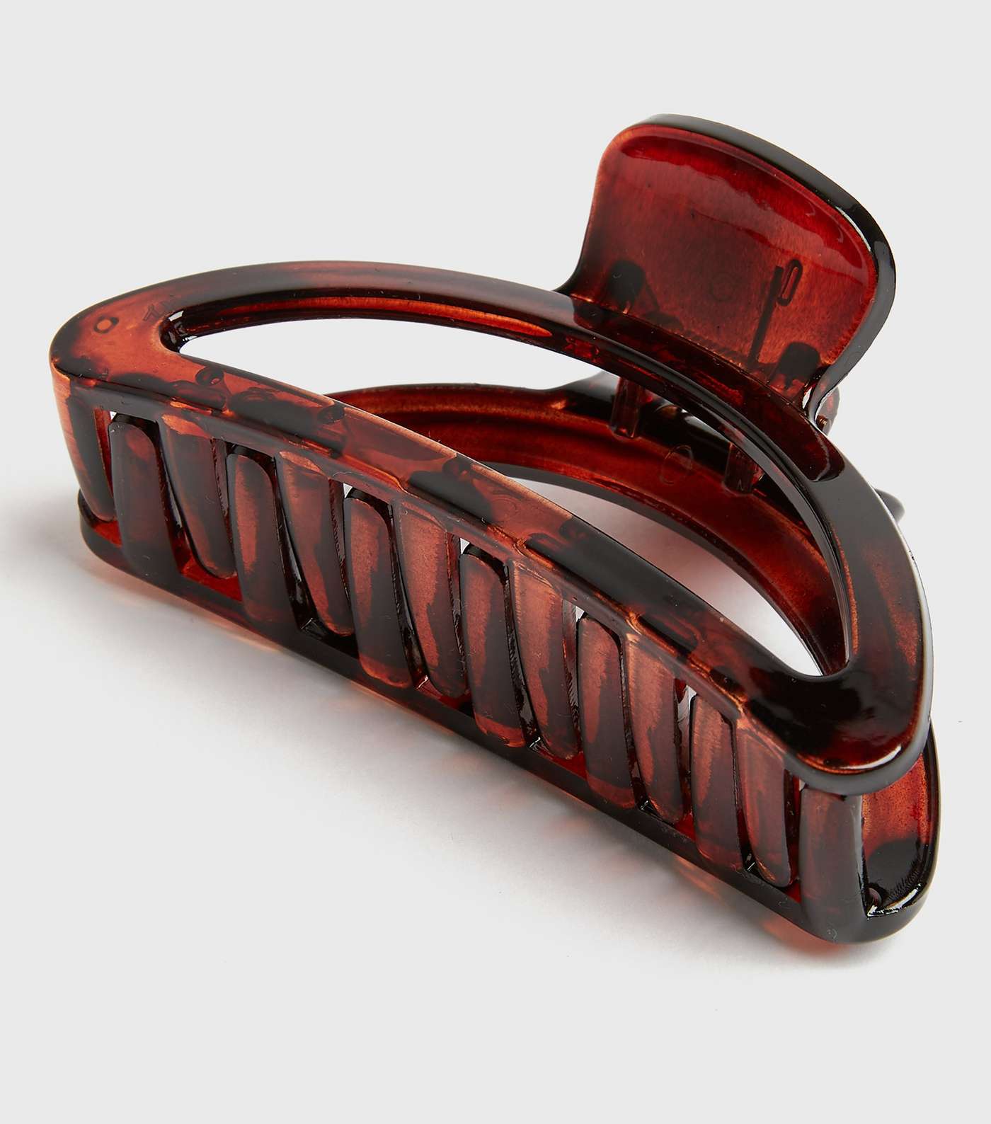 Brown Tortoiseshell Effect Cut Out Claw Clip 