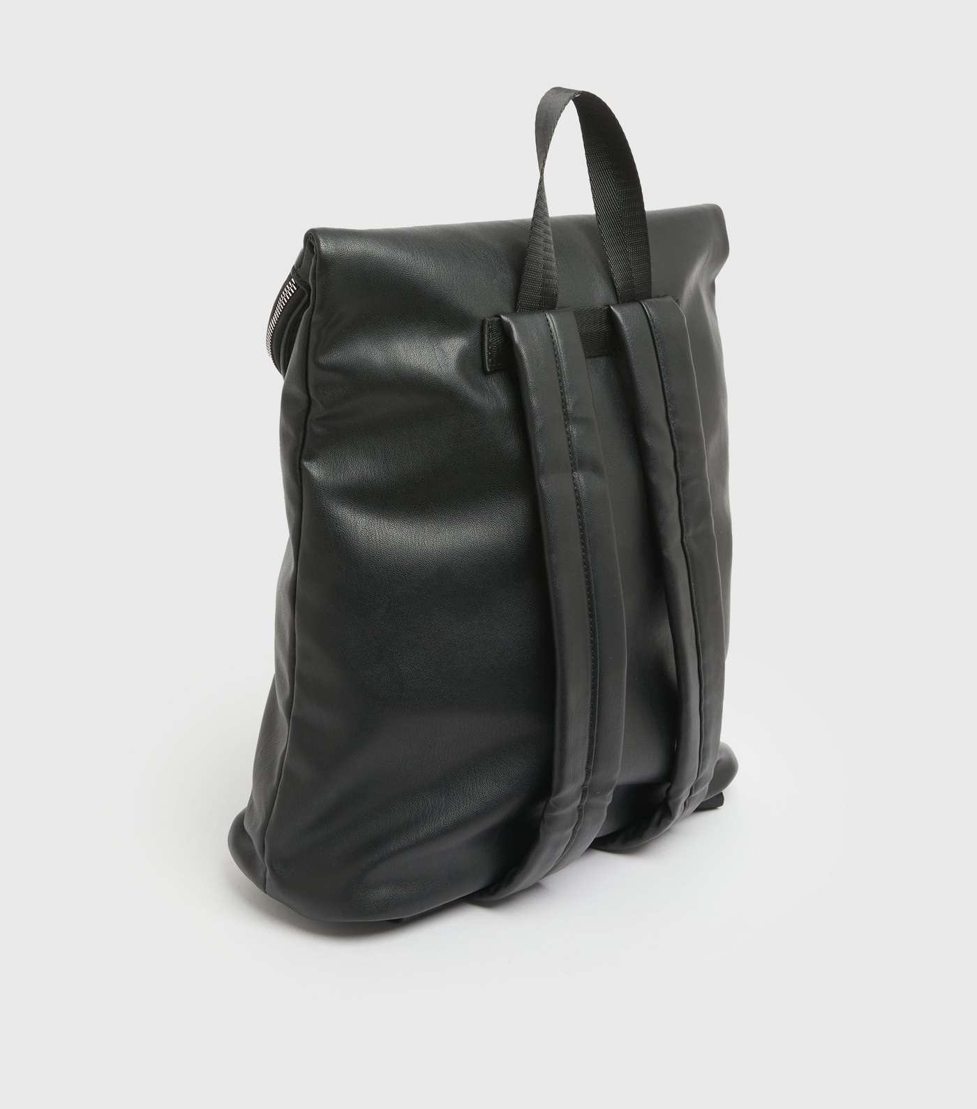 Black Double Zip Scoop Backpack Image 3