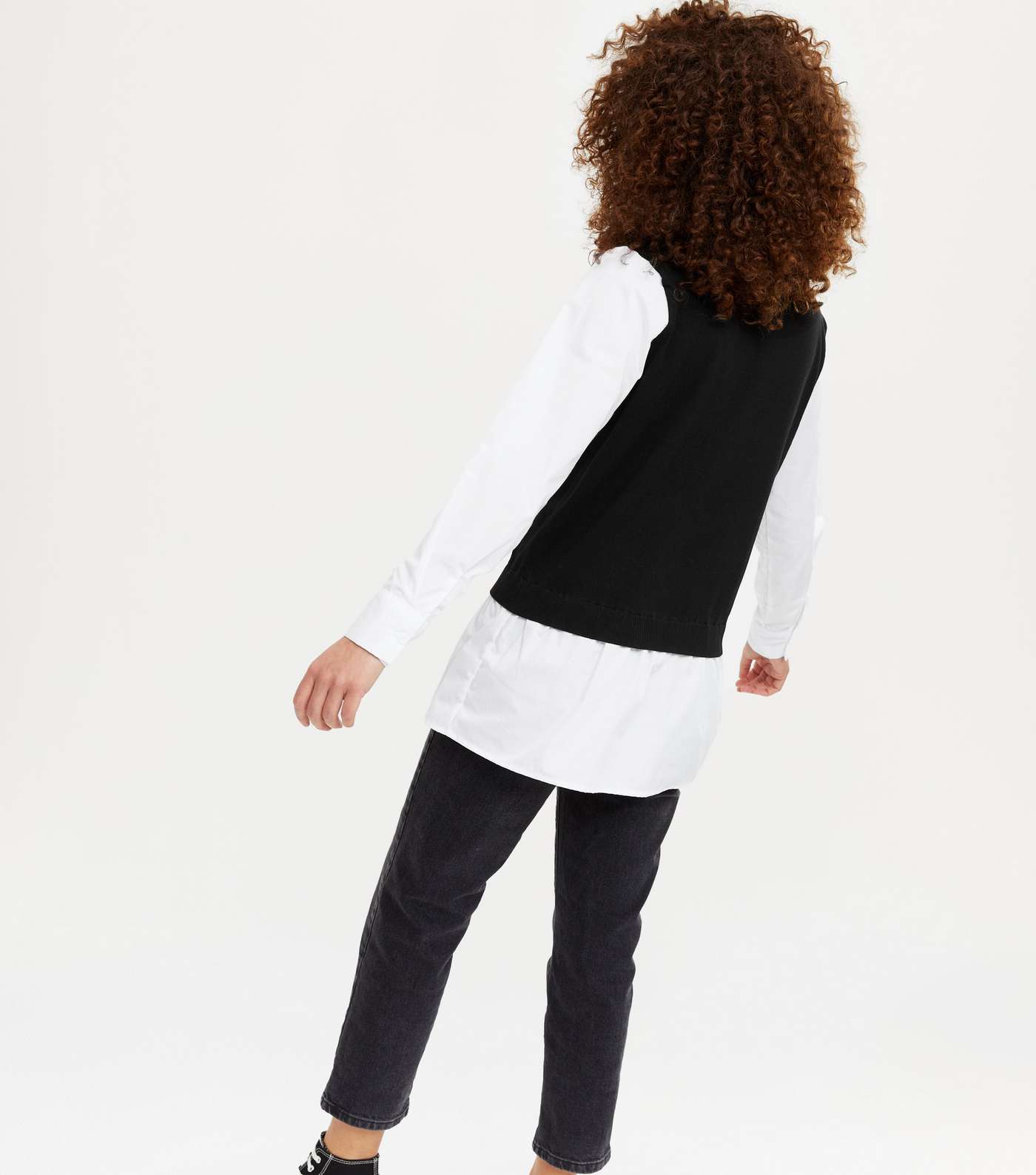 Blue Vanilla Black 2 in 1 Shirt Vest Jumper Image 4