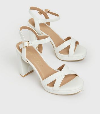 Vizzano 6292-200 High Heel Platform Sandal in White Patent – Charley  Boutique