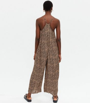 Tall leopard sale print jumpsuit