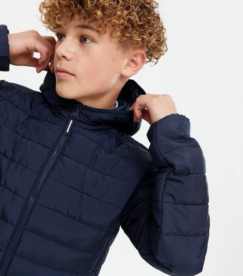 boys navy padded jacket