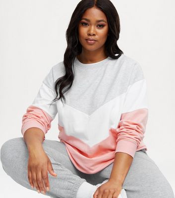 Nike heritage colour block crew sweatshirt sale