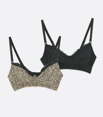 leopard print nursing bra