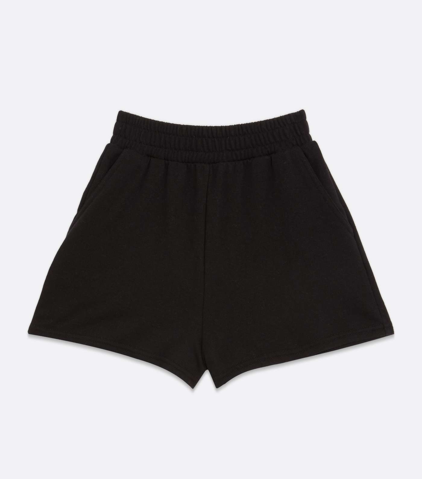 Petite Black Jersey Shorts Image 5