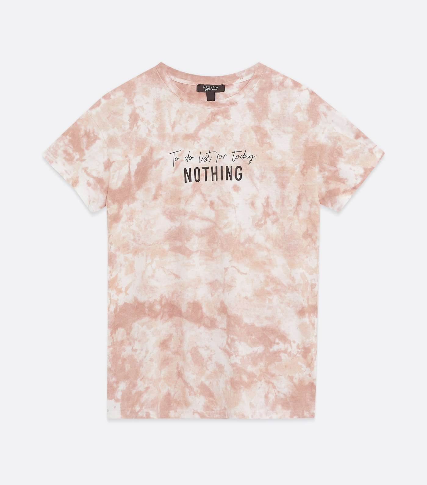 Girls Brown Tie Dye Nothing Logo T-Shirt  Image 5