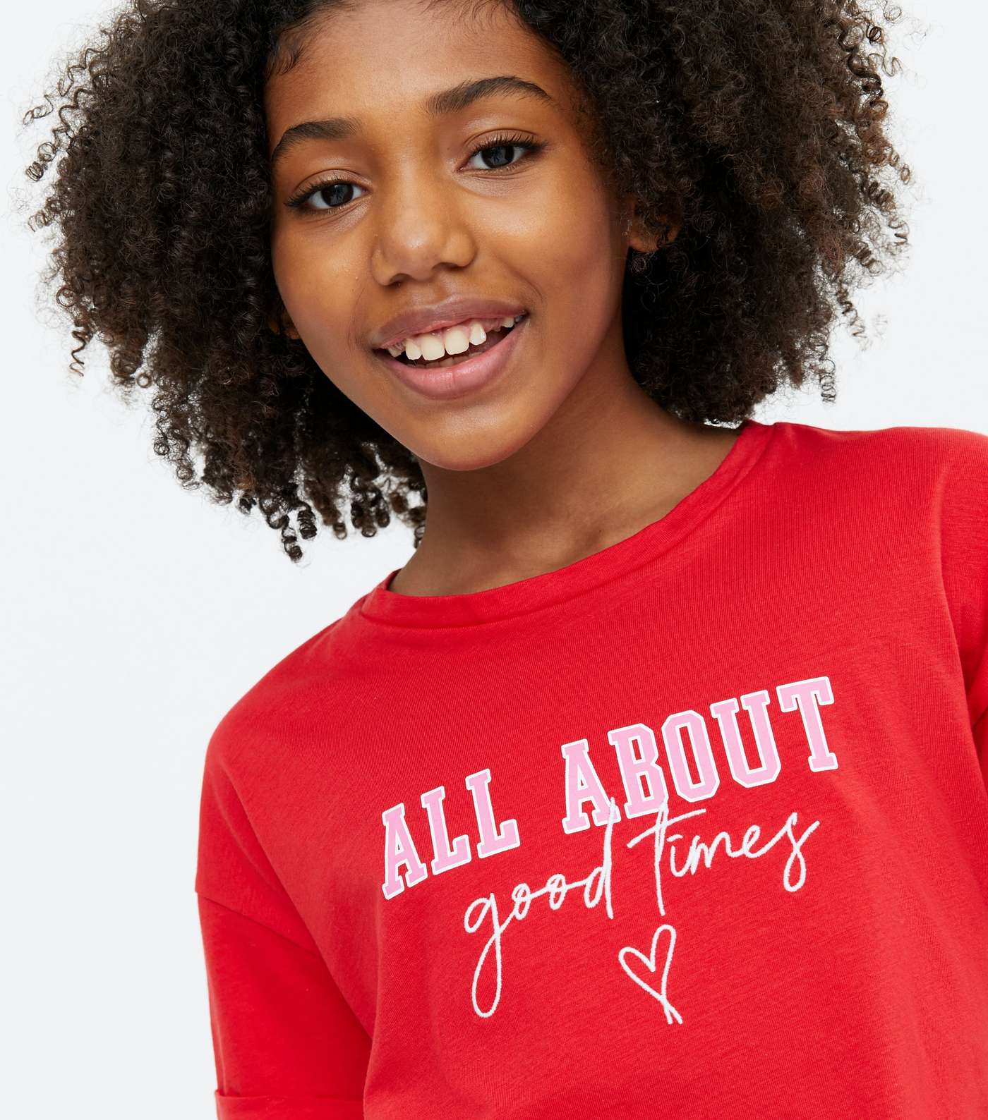 Girls Red All About Good Times Logo T-Shirt