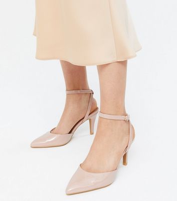cream court shoes wide fitting