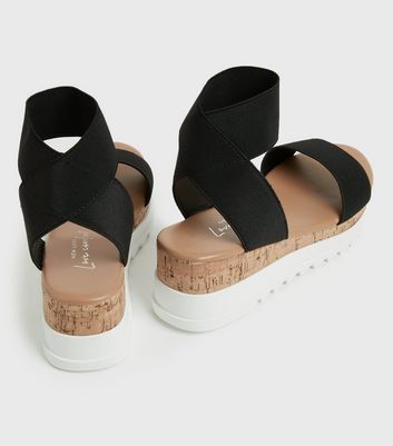 Footbed discount wedge sandals