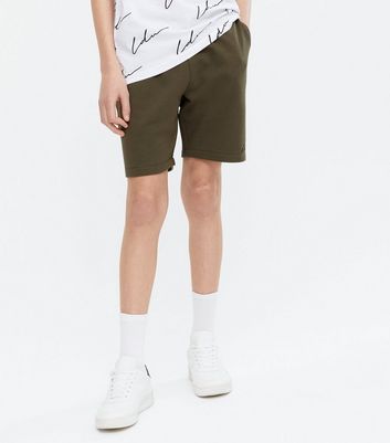 drawstring khaki shorts