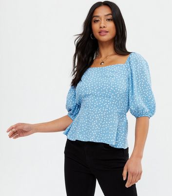 Polka dot hotsell top new look