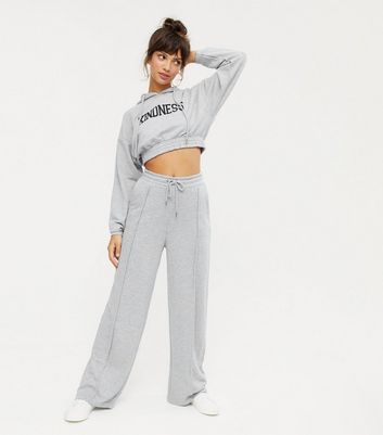 Pink Vanilla Grey Exposed Seam Wide Leg 