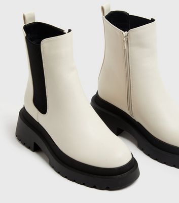 Off store white bootie