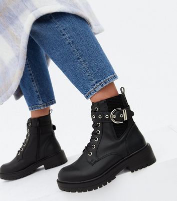 biker boots new look