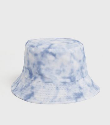 Pale Blue Tie Dye Bucket Hat | New Look