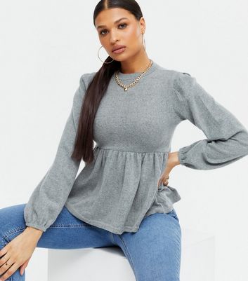 Full sleeve cheap peplum top