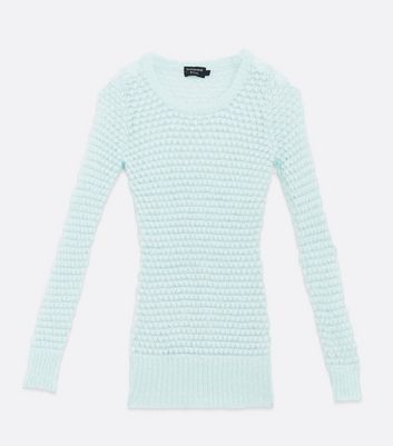 Sunshine Soul Light Green Fluffy Mesh Knit Jumper | New Look