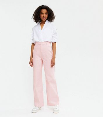 Light pink sale high waisted jeans