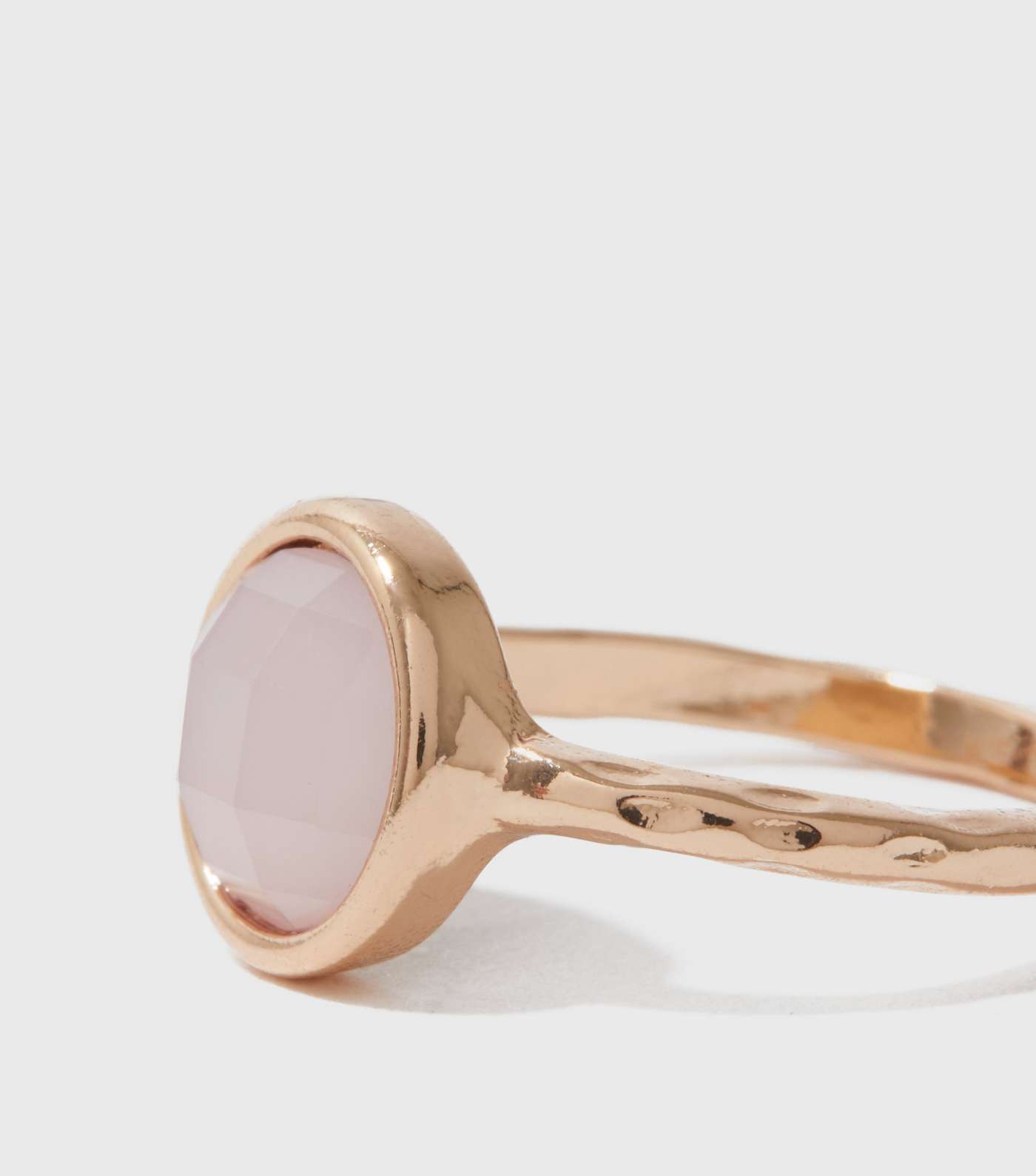 Pink Faux Semi Precious Rose Quartz Ring Image 2