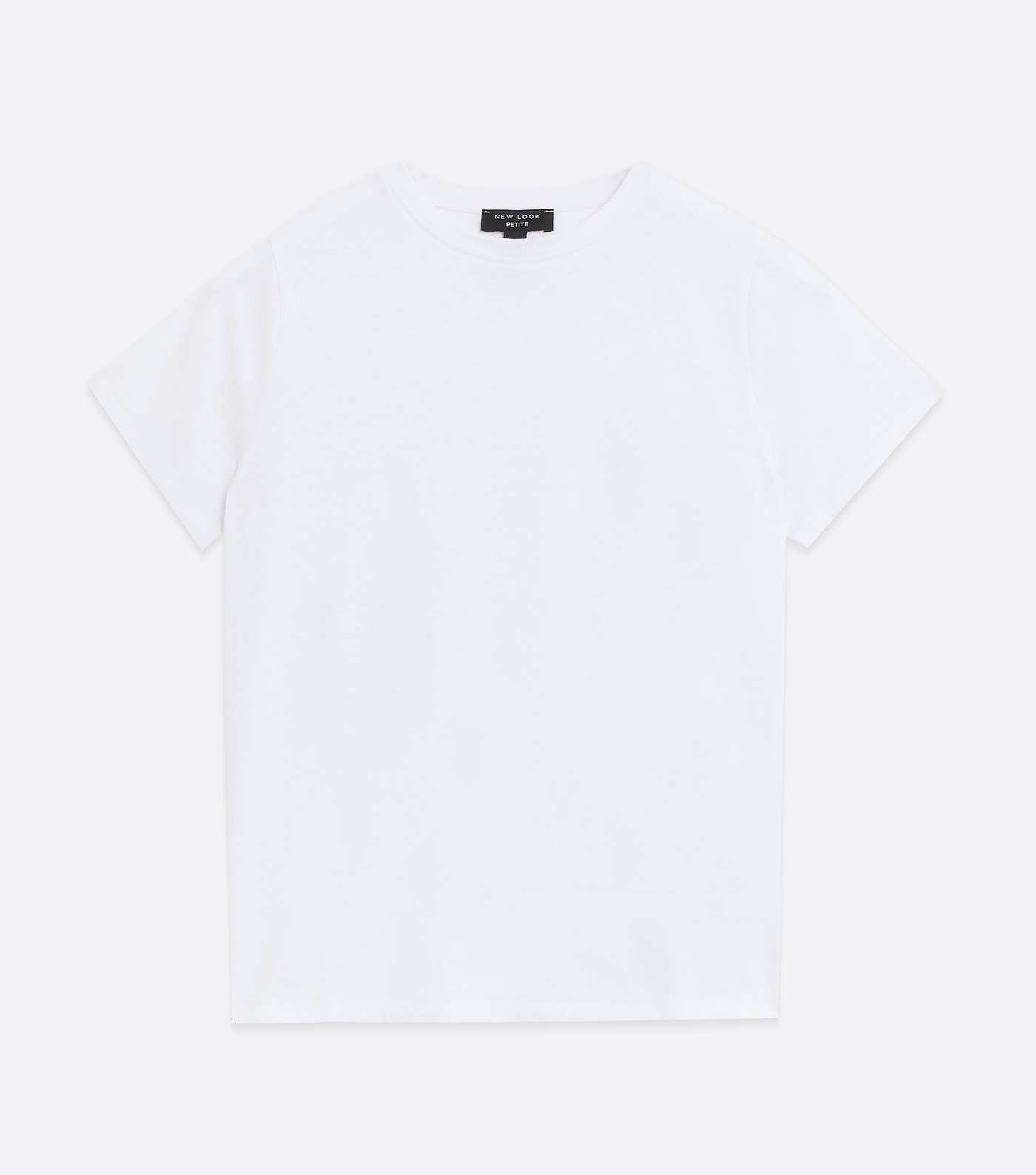 Petite White Basic Cotton T-Shirt Image 5