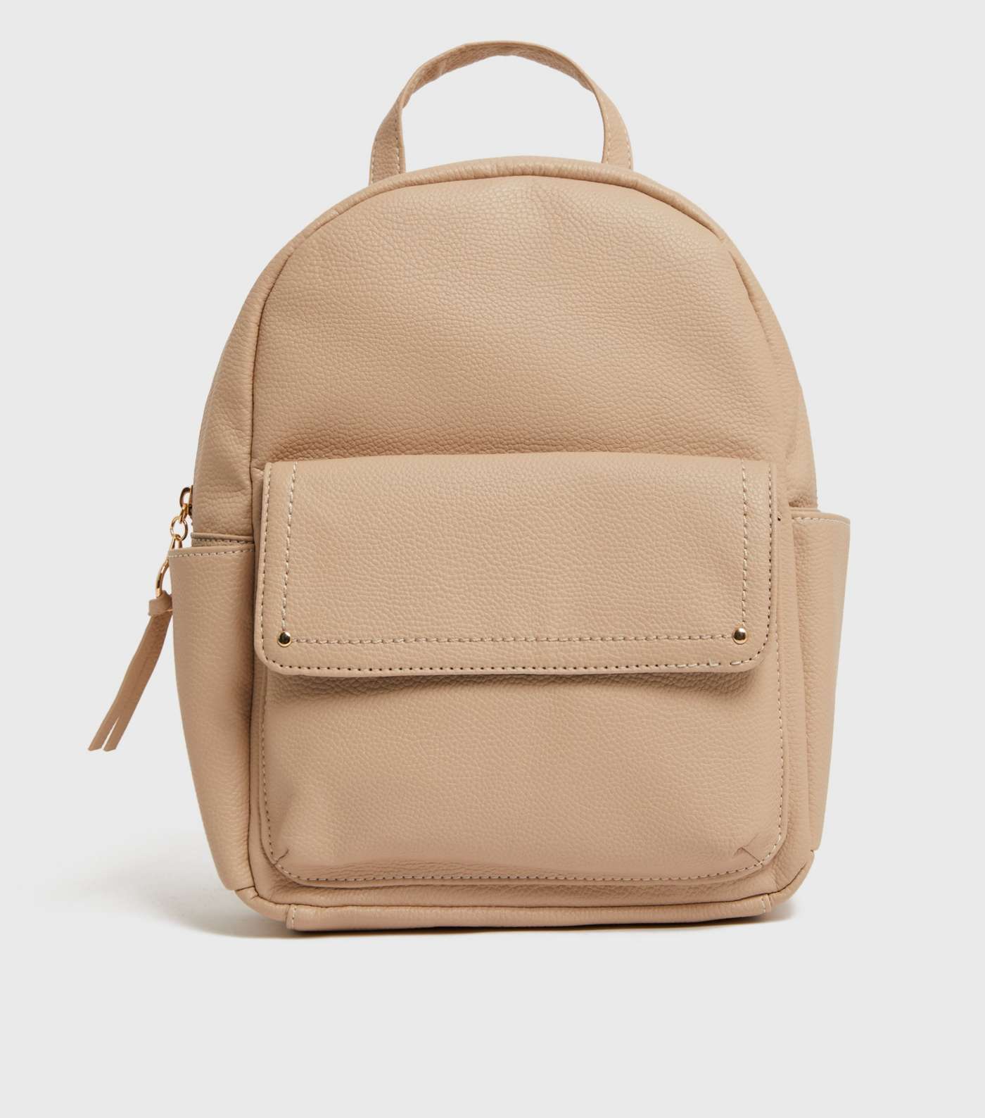 Cream Pocket Front Backpack