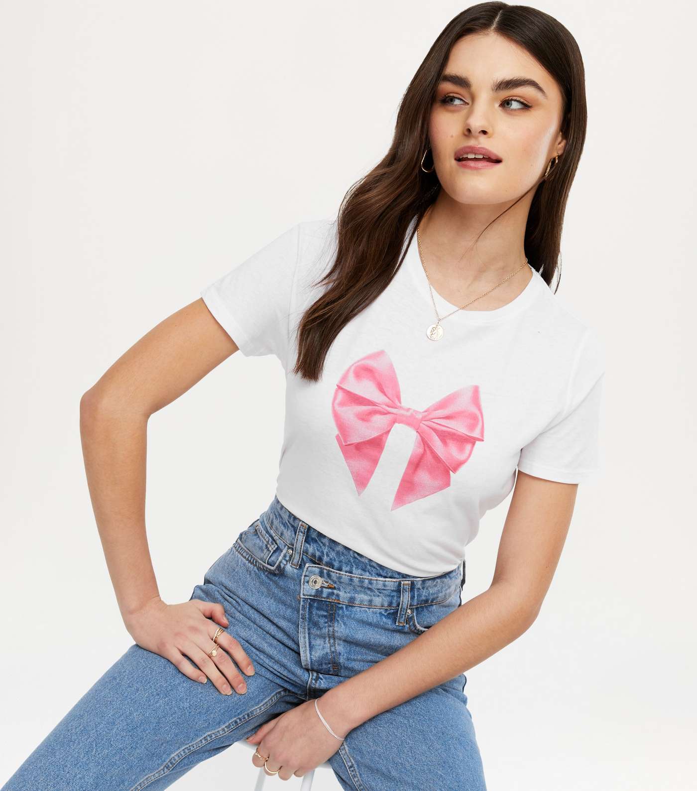 Pink Bow Photograph T-Shirt 