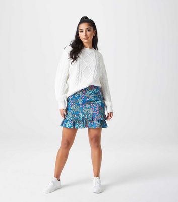Urban Bliss White Cable Knit Jumper 