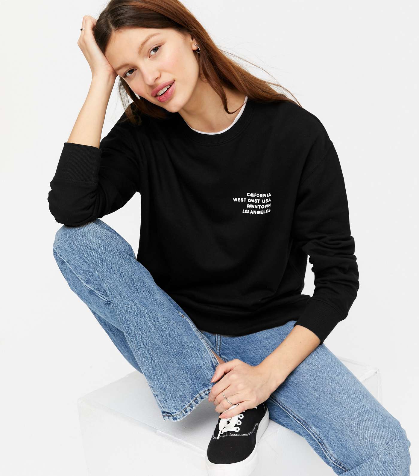Black LA Pocket Logo Sweatshirt 