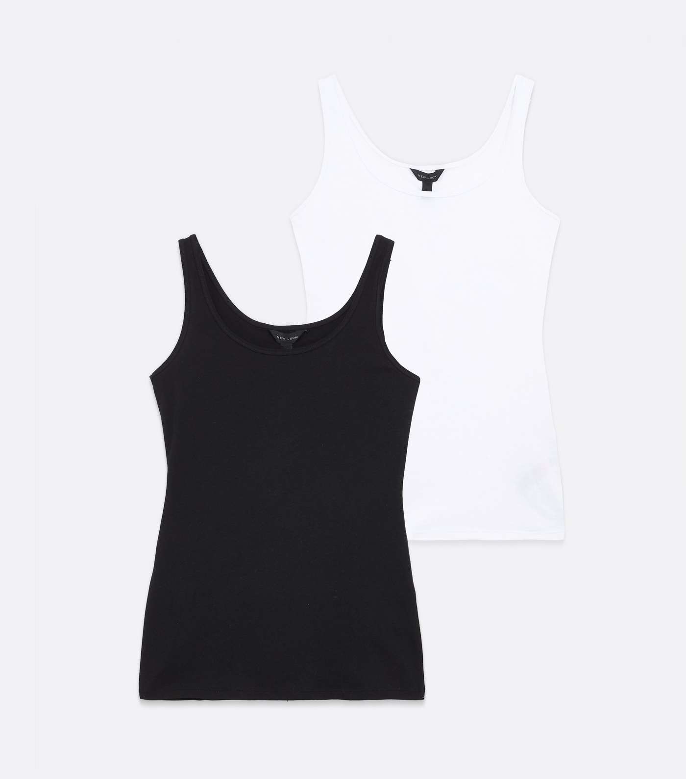 2 Pack Black and White Vests Image 5
