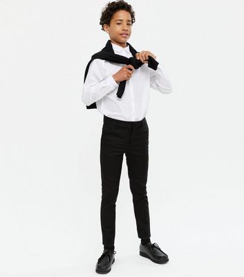 Everyday Boys 2 Pack Skinny Fit School Trousers  Black  verycouk