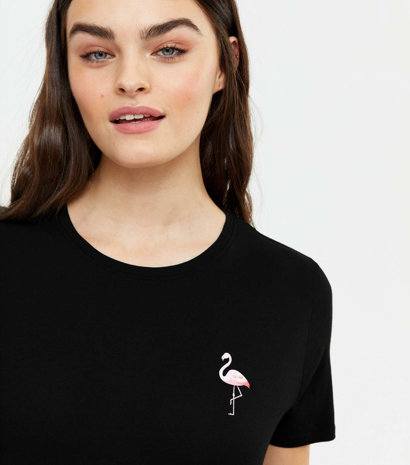 Black Flamingo Pocket T-Shirt Image 4
