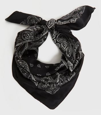 black bandana silk