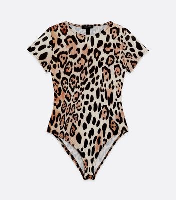 new look leopard print bodysuit