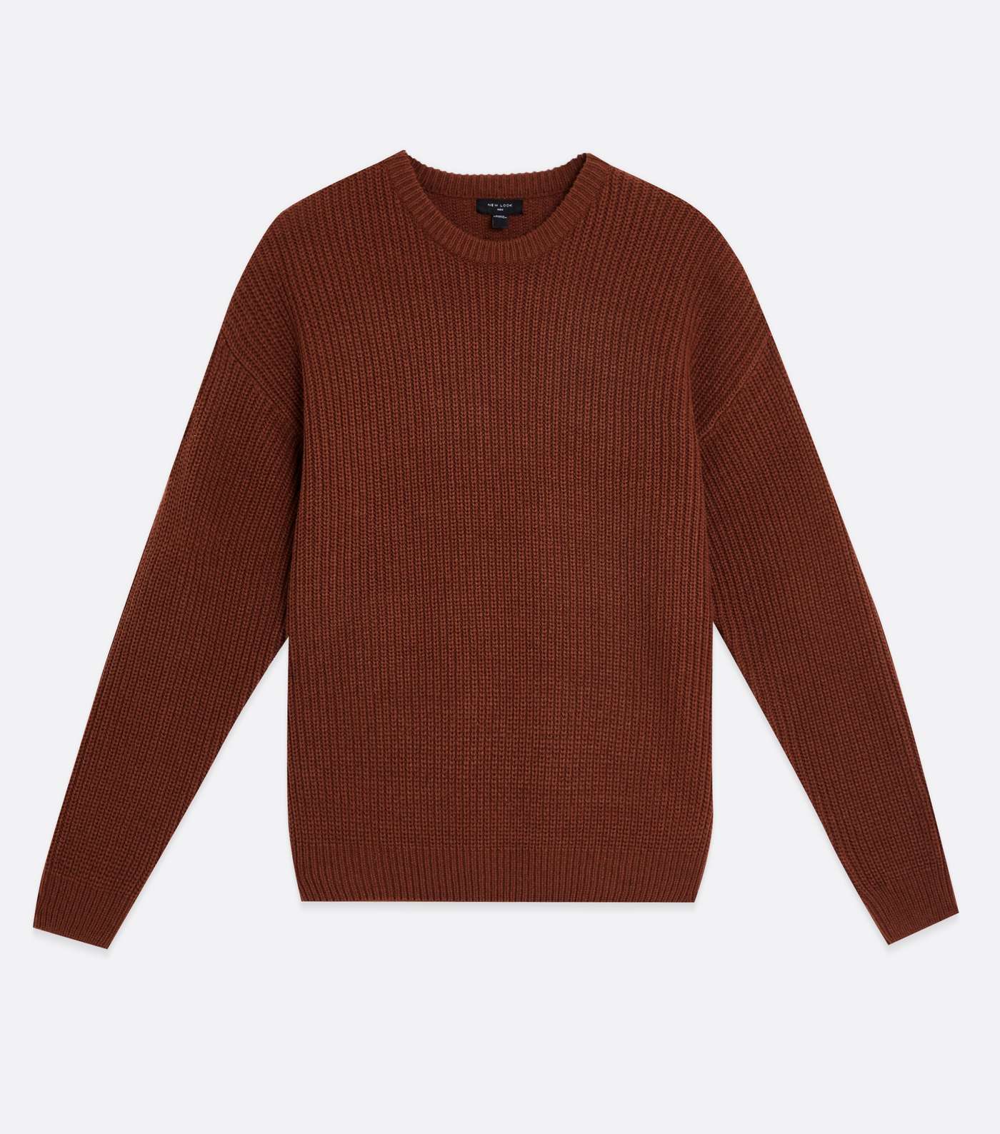 Rust Relaxed Fit Crew Neck Jumper Image 5