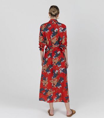 next floral belted dress