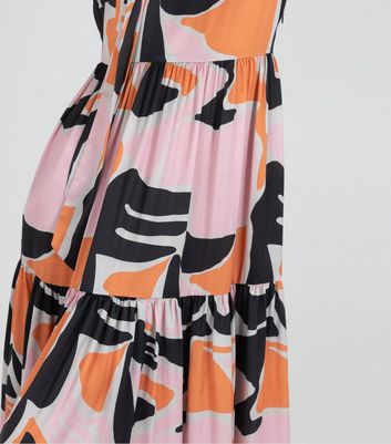 new look orange maxi dress