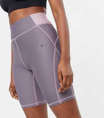 ONLY PLAY Dark Purple High Waist Cycling Shorts 