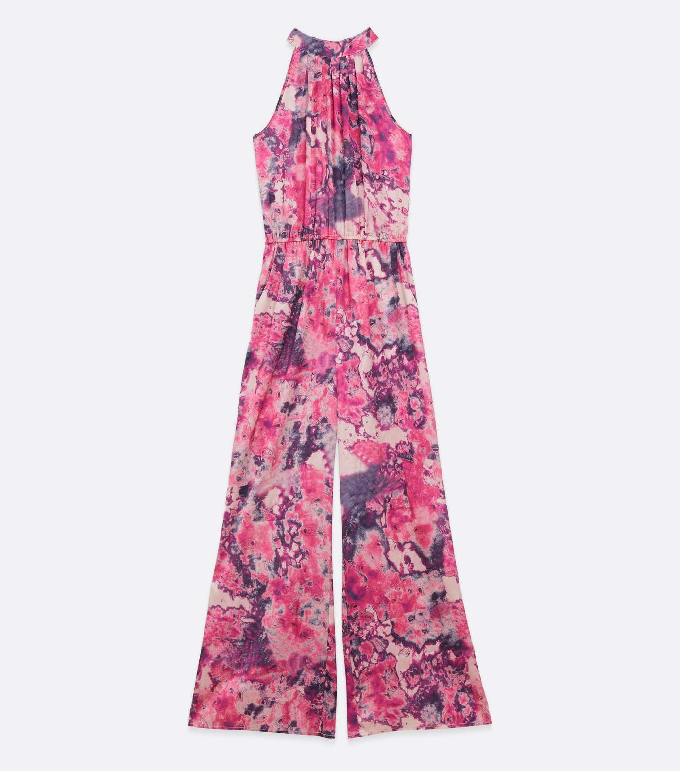 Zibi London Pink Tie Dye Flared Jumpsuit Image 5