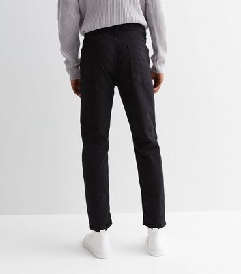 Men's Black Tapered Slim Fit Jeans New Look