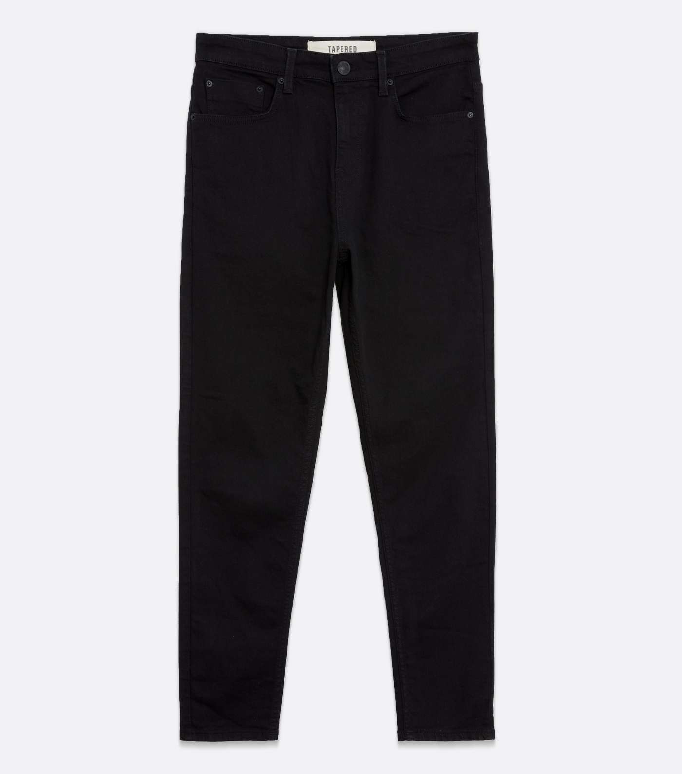 Black Tapered Slim Fit Jeans Image 5